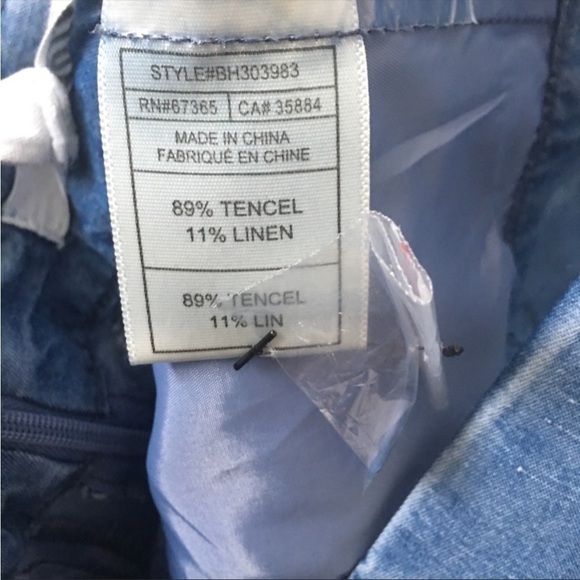 NWT BB DAKOTA linen blend chambray overalls - Picture 7 of 7